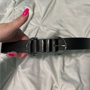 Black belt with silver detailing